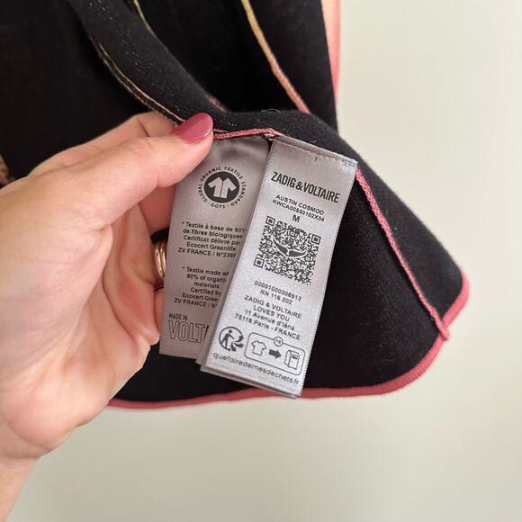 Zadig & Voltaire Austin Cosmo Open Front Ombre Cardigan Sweater M - Picture 7 of 11